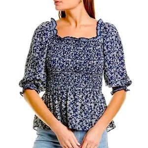 Max studio floral peplum top.